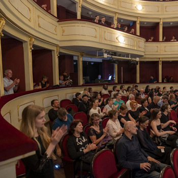 Nikos Kazantzakis, Jernej Lorenci, Matic Starina: Frančišek <em>Foto: Boštjan Lah</em>